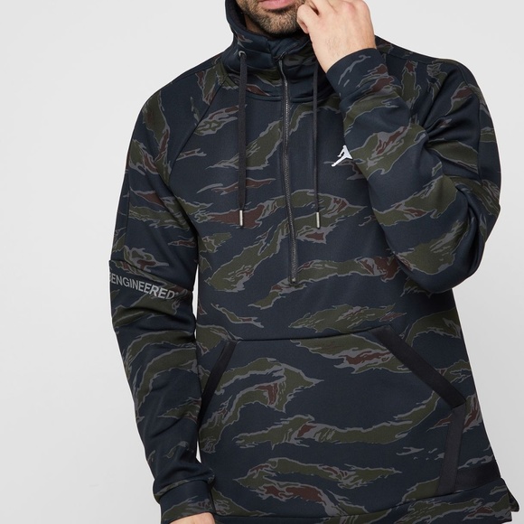 Nike Jordan Flight Camo Anorak Half Zip 